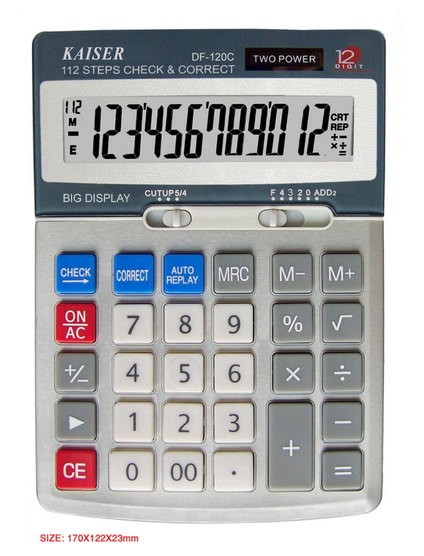 12 digit big desktop calculator