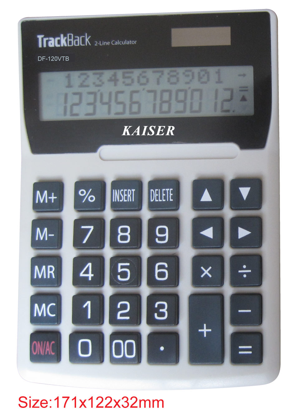 2-line 12 digit big desktop calculator