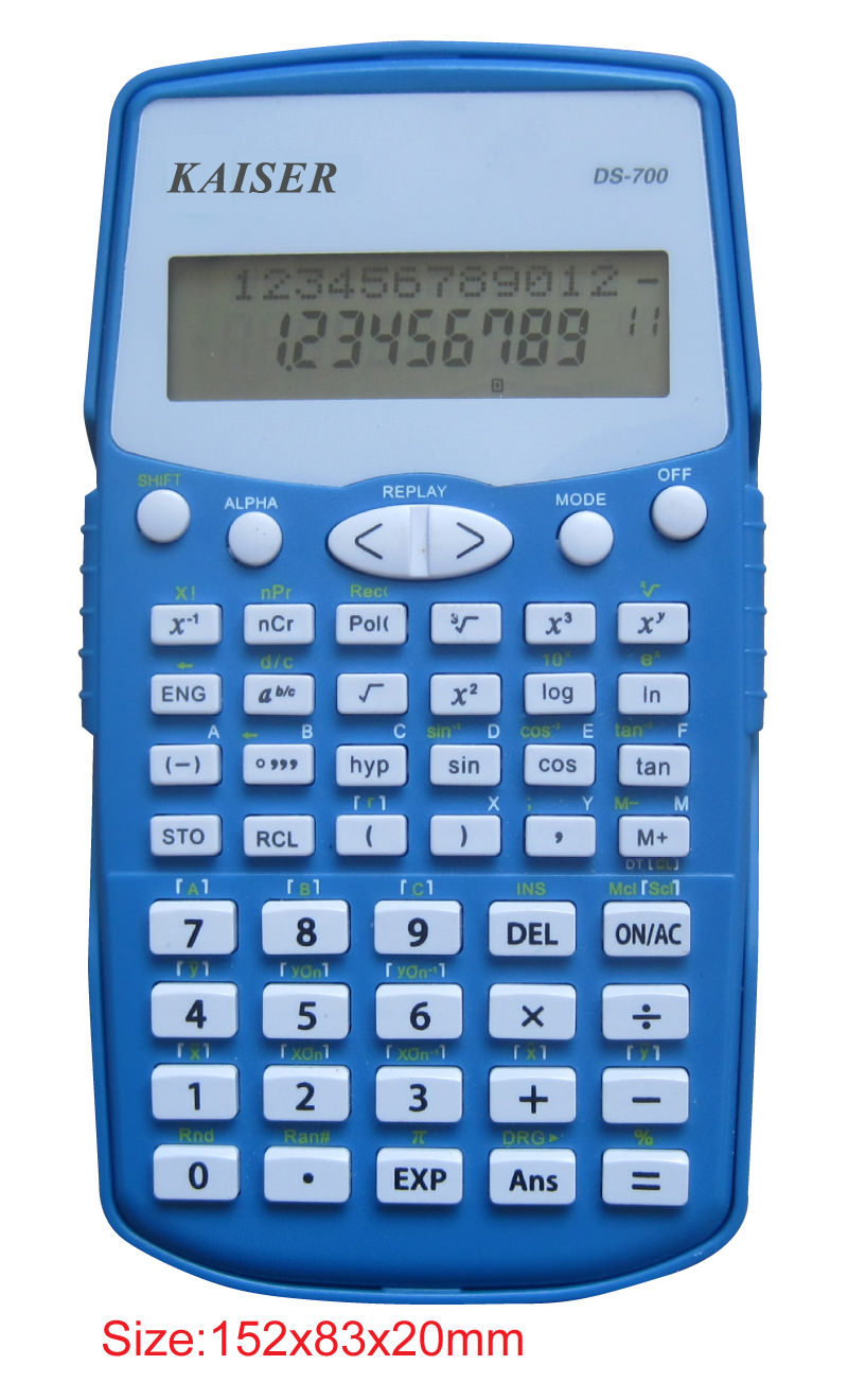  2-line 10+2 digit 224 functions scientific calculator