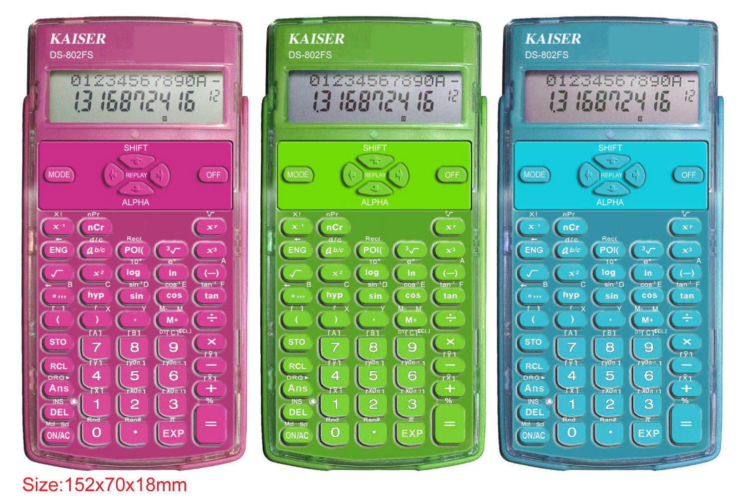  2-line 10+2 digit 224 functions scientific calculator