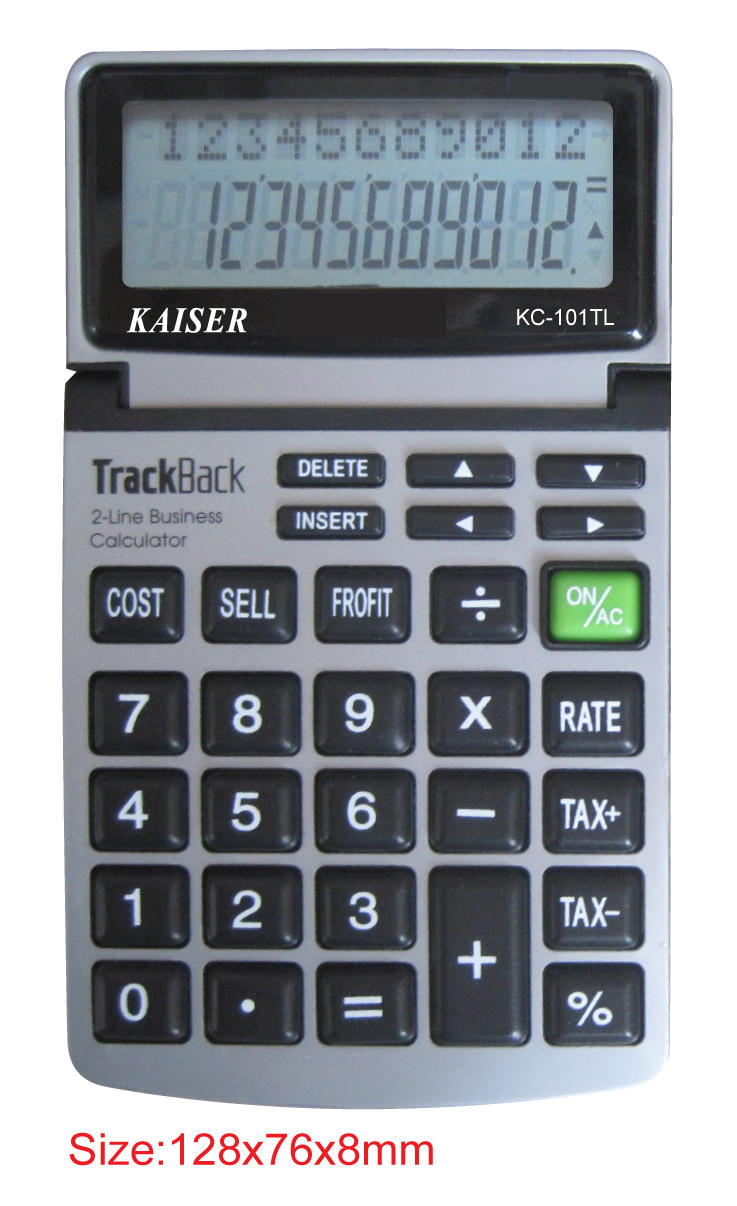 2-line 12 digit handy calculator