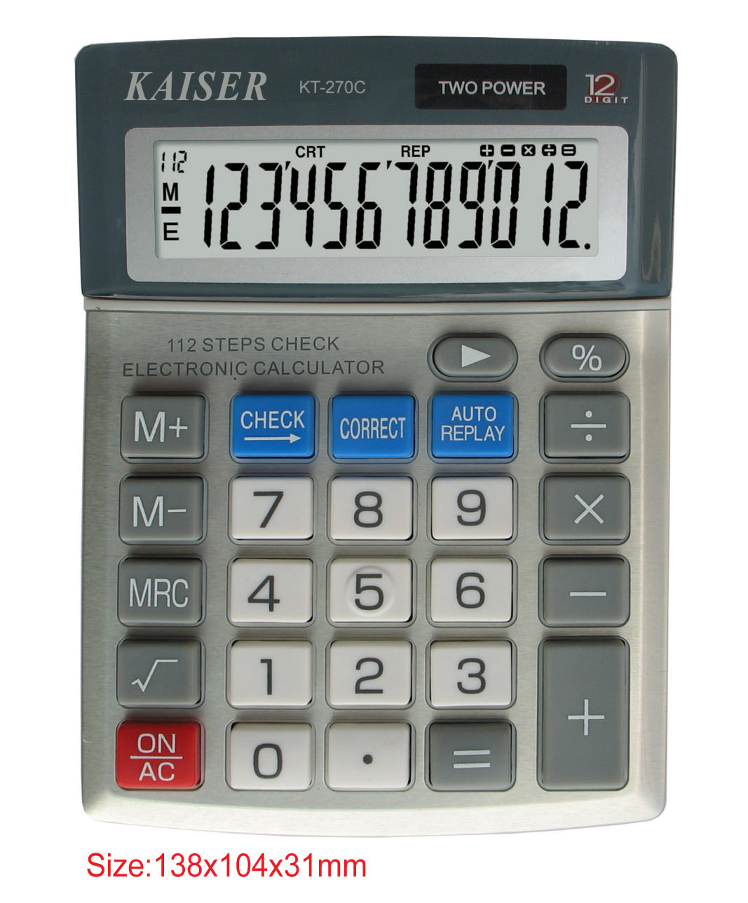 12 digit mid desktop calculator
