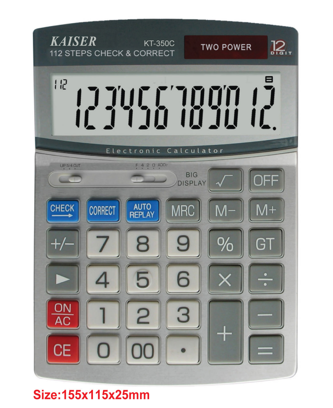 12 digit mid desktop calculator