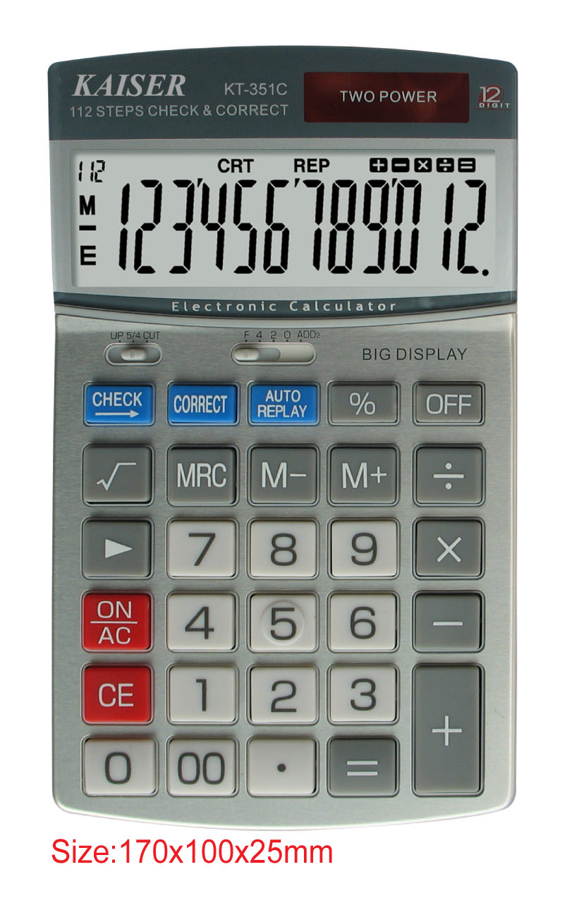 12 digit mid desktop calculator