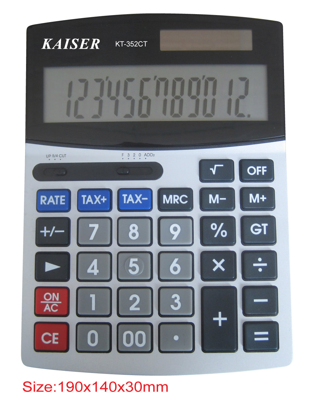 12 digit big desktop calculator