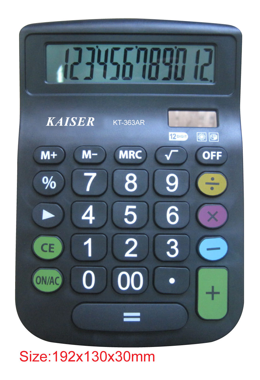 12 digit big desktop calculator