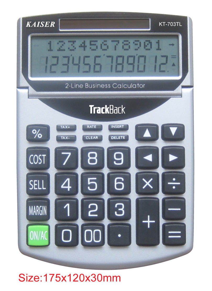2-line 12 digit big desktop calculator