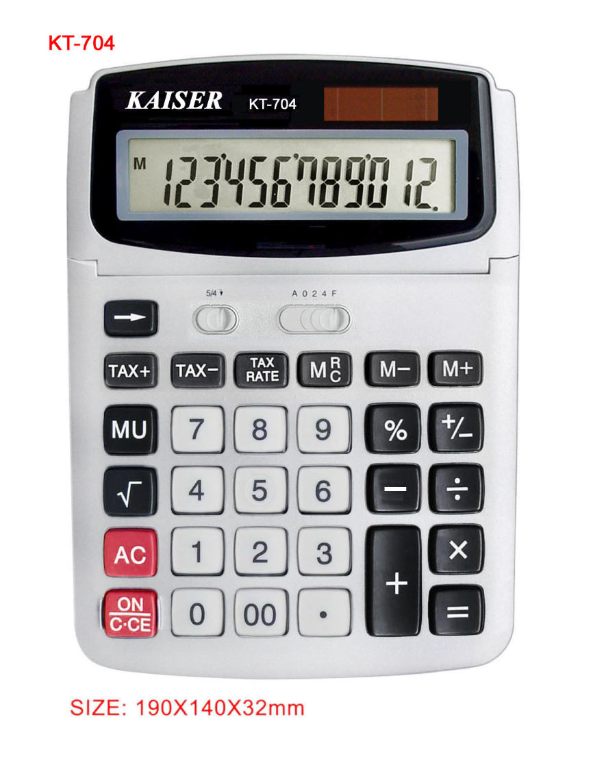 12 digit big desktop calculator