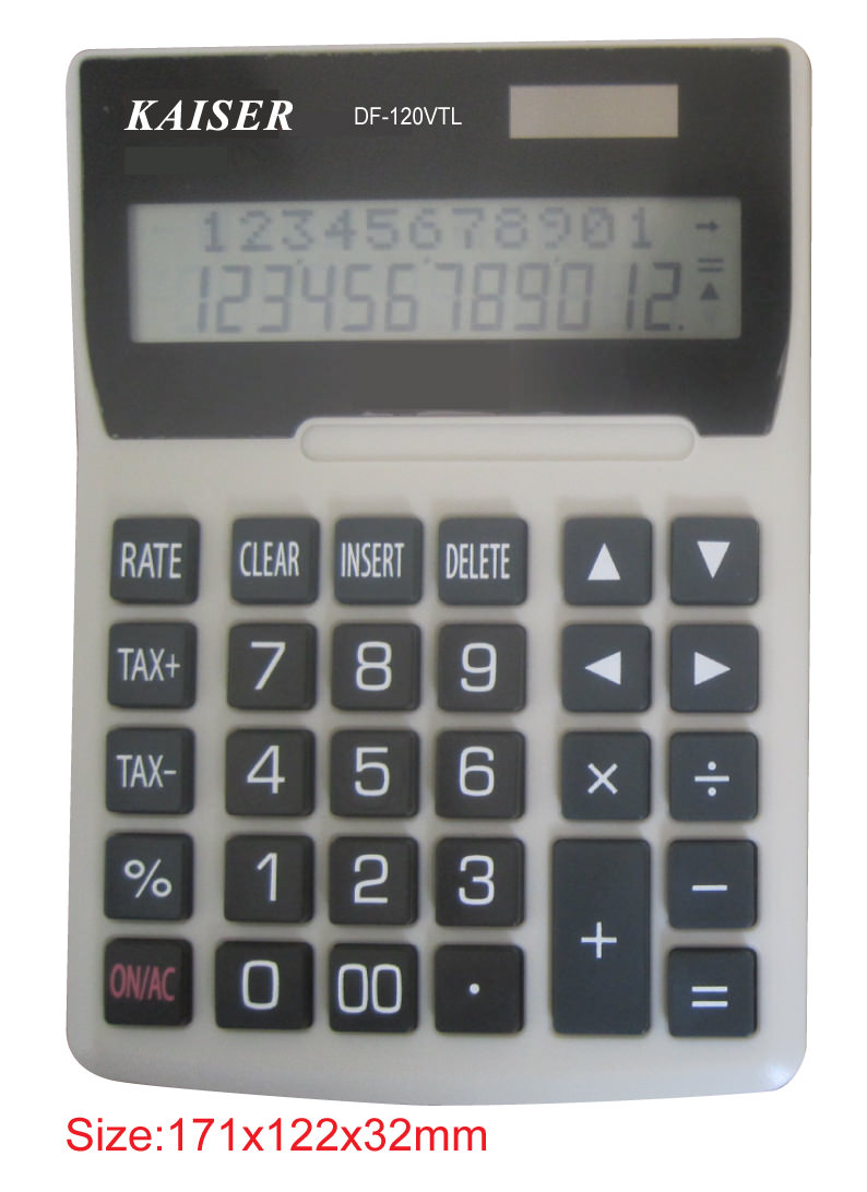 2-line 12 digit big desktop calculator