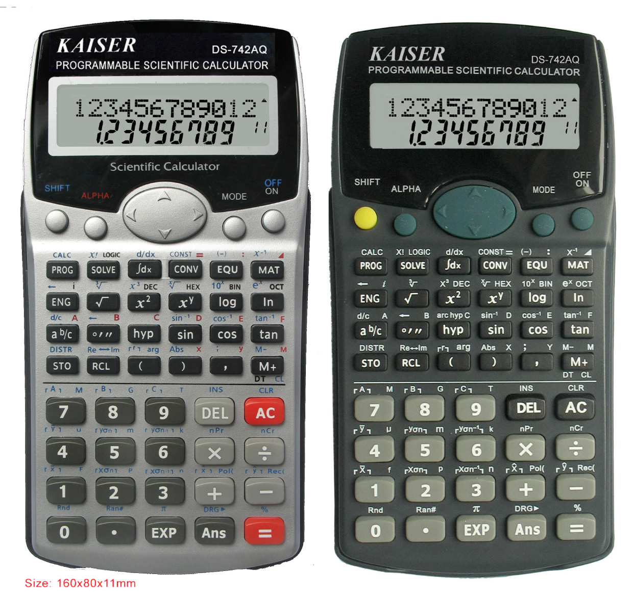  2-line 10+2 digit 495 functions scientific calculator