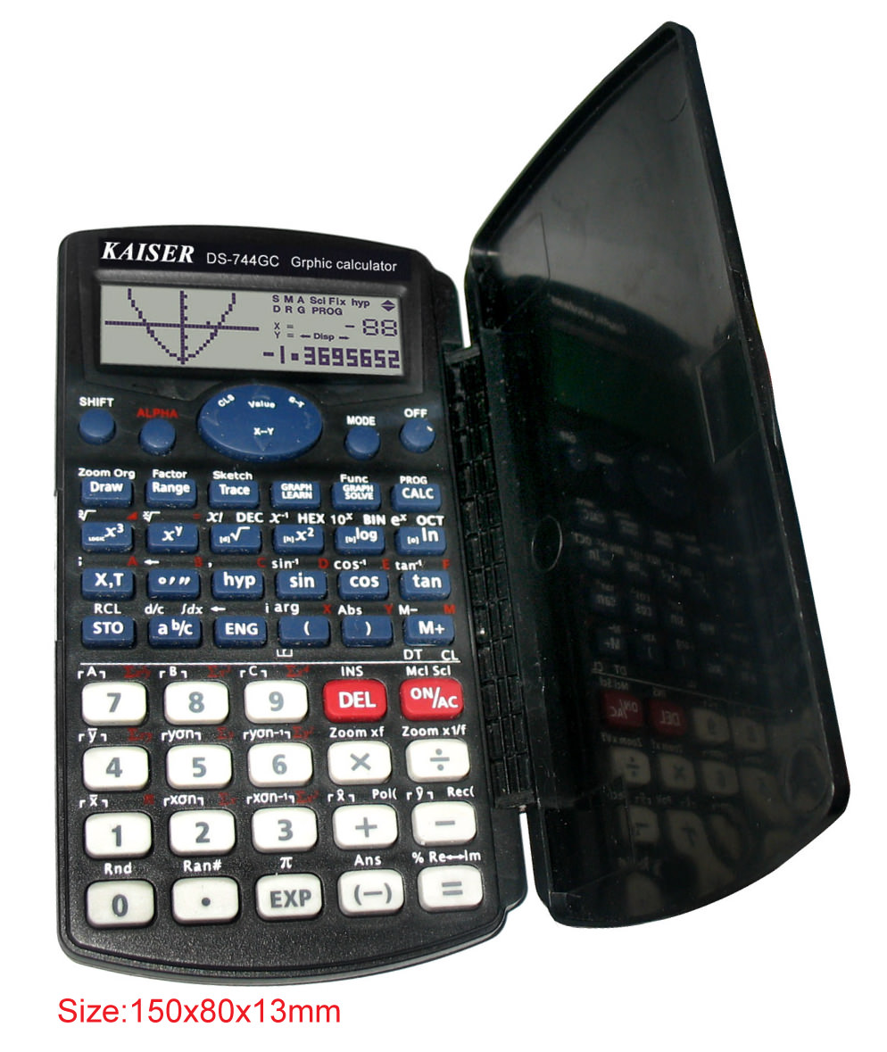  2-line 10+2 digit 357 functions Graphing scientific calculator