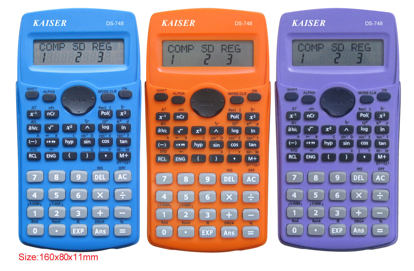  2-line 10+2 digit 224 functions scientific calculator