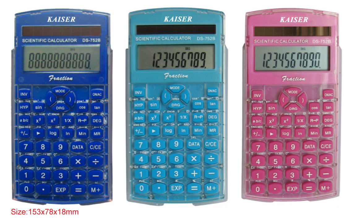 10+2 digit 136 functions scientific calculator