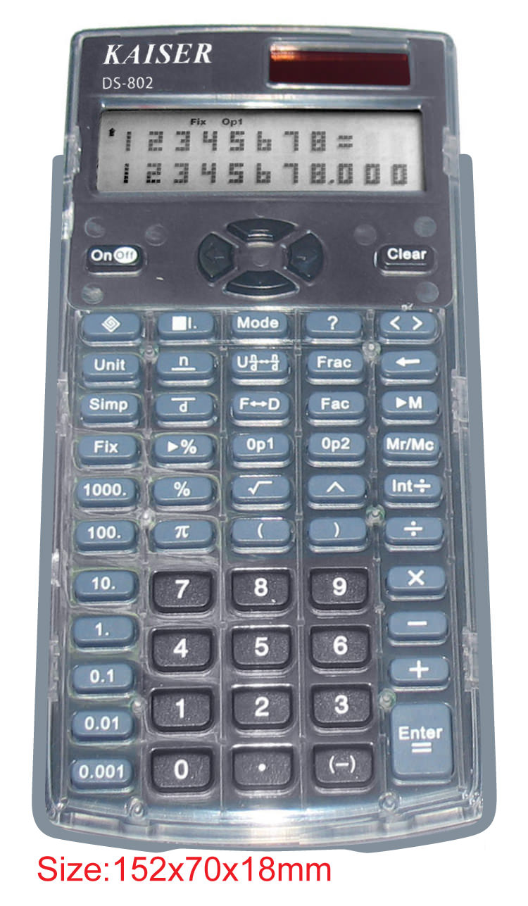  2-line 11 digit  scientific calculator