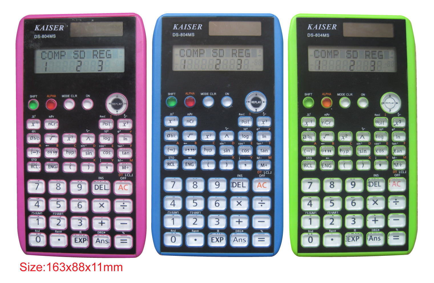  2-line 10+2 digit 224 functions scientific calculator