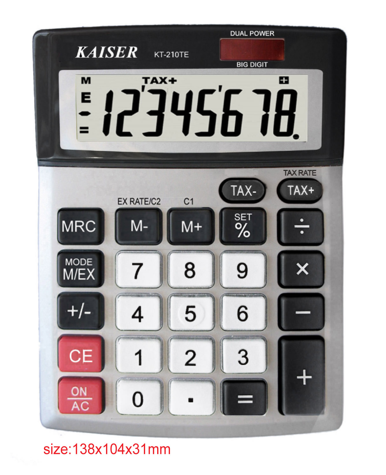 8 digit mid desktop calculator