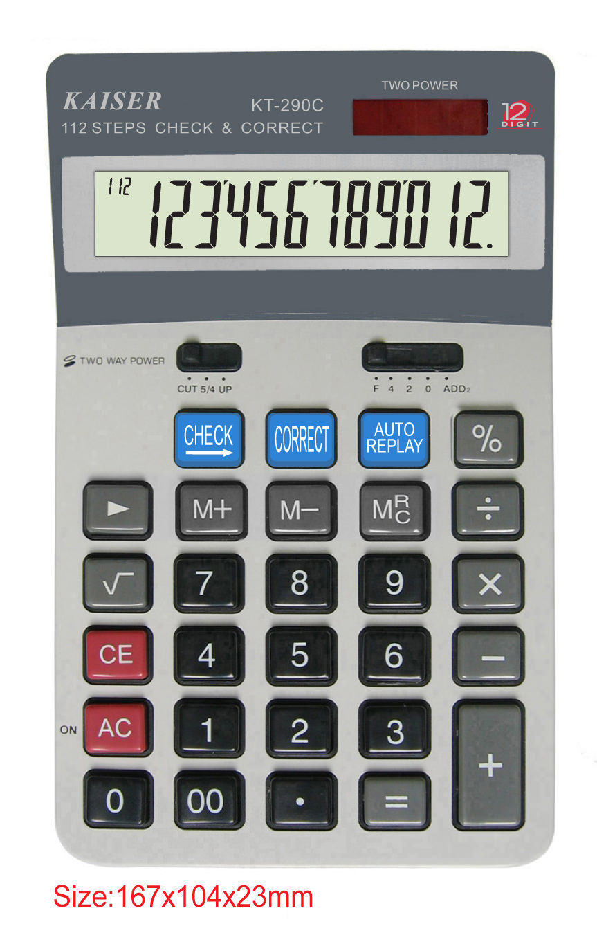 12 digit mid desktop calculator