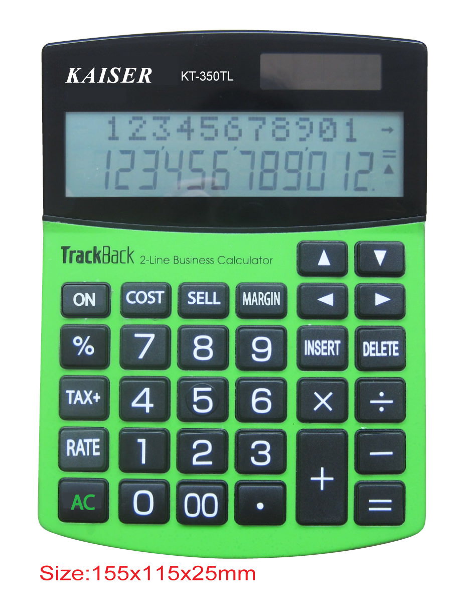 2-line 12 digit mid desktop calculator