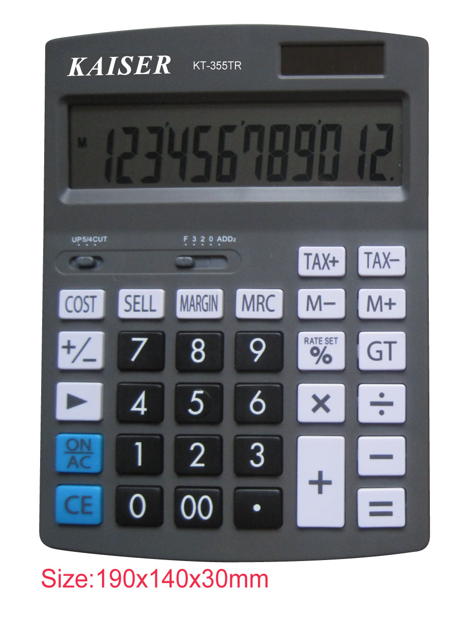 12 digit big desktop calculator