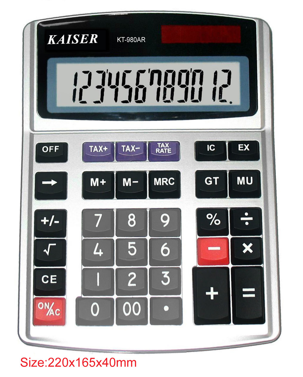 12 digit big desktop calculator